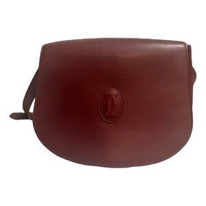 CARTIER LEATHER CROSSBODY BAG
